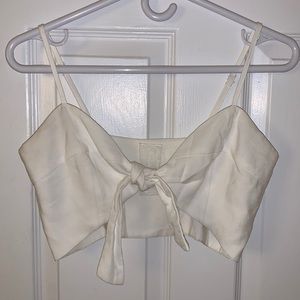 Tie front crop top